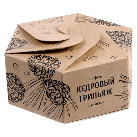 Конфеты «Кедровый грильяж» с клюквой