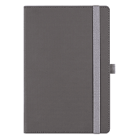 Ежедневник Alfa Note Pasu А5, серый/серый,  недатированный, в твердой обложке
