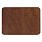 Шеврон Rectangle Smooth Leather размер 50*70 мм, коричневый, со скругленными углами_КОРИЧНЕВЫЙ