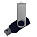 Флеш накопитель USB 2.0 Twister Сolor Mix 16GB, пластик Софт Тач/металл, черный/серебристый_ЧЕРНЫЙ 6