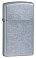 Зажигалка ZIPPO Slim® с покрытием Street Chrome™, латунь/сталь, серебристая, матовая, 29x10x60 мм small_img_1