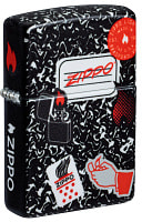 Зажигалка ZIPPO Notebook Design с покрытием 540 Matte, латунь/сталь, разно