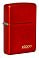 Зажигалка ZIPPO Classic с покрытием Metallic Red, латунь/сталь, красная, матовая, 38x13x57 мм small_img_1