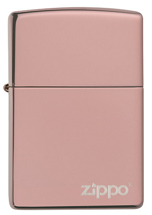 Зажигалка ZIPPO Classic с покрытием High Polish Rose Gold, латунь/сталь, розовое золото, 38x13x57 мм
