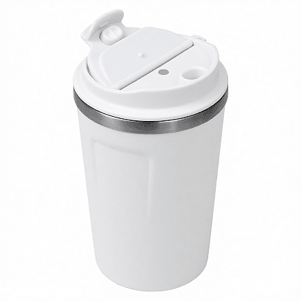 Термокружка Zencup вакуумная, стальная, 380 мл, белая