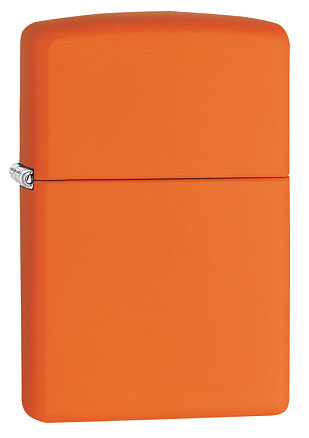 Зажигалка ZIPPO Classic с покрытием Orange Matte, латунь/сталь, оранжевая, матовая, 38x13x57 мм