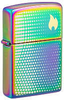 Зажигалка ZIPPO Dot Matrix с покрытием Multi Color, латунь/сталь, разно