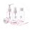 Дорожный набор баночек для путешествий Dewal Beauty, розовый, 7пр._РОЗОВЫЙ/ БЕЛЫЙ