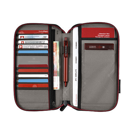 Органайзер VICTORINOX Travel Essentials Travel Organizer с защитой от сканирования RFID, серый, полиэстер, 15x3x26 см