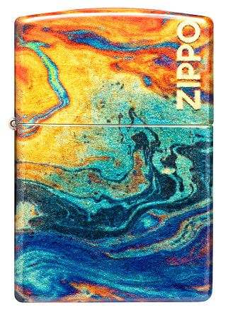 Зажигалка ZIPPO Classic с покрытием 540 Tumbled Brass, латунь/сталь, разно