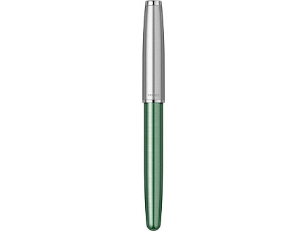 Ручка-роллер Parker Sonnet Essentials Green SB Steel CT, цвет чернил black, перо: F, в подарочной упаковке.