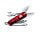 Нож-брелок VICTORINOX Swiss Lite, 58 мм, 7 функций, полупрозрачный красный_COLOR_0.6228.T