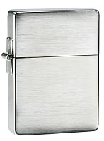 Зажигалка ZIPPO 1935 Replica™ с покрытием Brushed Chrome, латунь/сталь, серебристая, 37x13x52 мм