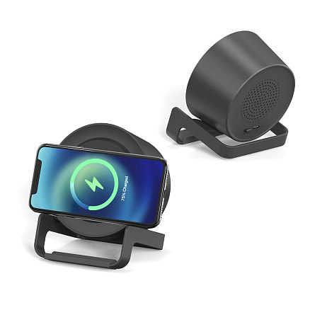 Беспроводная Bluetooth колонка U-Tone c функцией беспроводной зарядки, черный