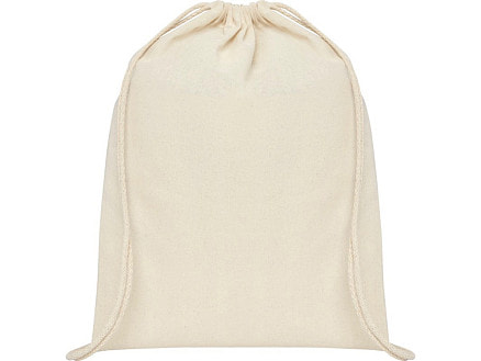 Рюкзак со шнурком Tenes из хлопка плотностью 140 г/м², natural