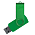 Флеш накопитель USB 2.0 Twister Assembly 16GB, пластик Софт Тач/металл, зеленый/зеленый_зеленый