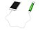 Портативное зарядное устройство Марс с карабином, 2600 mAh, зеленый small_img_2