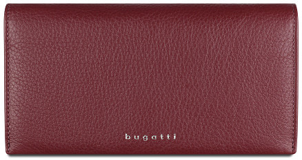 Кошелёк женский BUGATTI Lady Top, красный, натуральная воловья кожа, 19,5х2х10 см