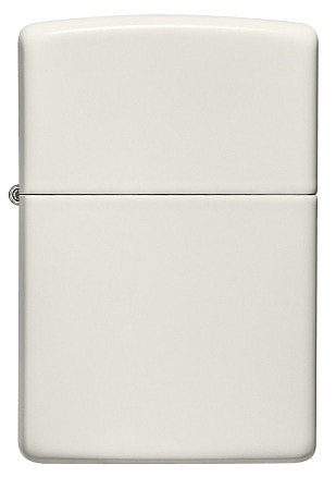 Зажигалка ZIPPO Classic с покрытием Glow In The Dark, латунь/сталь, белая, матовая, 38x13x57 мм