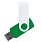 Флеш накопитель USB 2.0 Twister Сolor Mix 16GB, пластик Софт Тач/металл, зеленый/белый_ЗЕЛЕНЫЙ 7