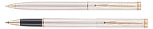 Набор Pierre Cardin PEN&PEN: ручка шариковая + роллер, серебристо
