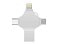 USB-флешка на 32 Гб 4 в 1 поворотный механизм, c дополнительными разъемами MicroUSB, TypeC и Lightning, серебристый small_img_3
