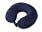 Подушка Basic из микрофибры с эффектом памяти U-shape, синий (P)_СИНИЙ, СЕРЫЙ