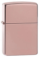 Зажигалка ZIPPO Classic с покрытием High Polish Rose Gold, латунь/сталь, розовое золото, 38x13x57 мм