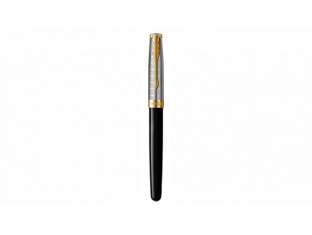 Ручка-роллер Parker Sonnet Premium Refresh BLACK GT, стержень: F, цвет чернил: black, в подарочной упаковке