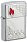 Зажигалка ZIPPO Classic с покрытием Brushed Chrome, латунь/сталь, серебристая, 38x13x57 мм_СЕРЕБРИСТЫЙ