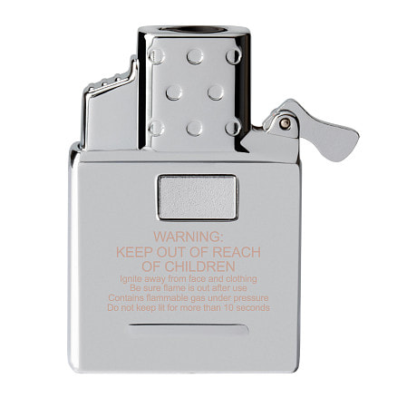 Газовый вставной блок для широкой зажигалки Zippo, одинарное пламя, нержавеющая сталь
