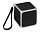 Портативная колонка Cube с подсветкой, черный_ЧЕРНЫЙ