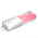 Флеш накопитель USB 2.0 Кристалл, металл/стекло, прозрачный/серебристый, подсветка красным, 16 GB_красный