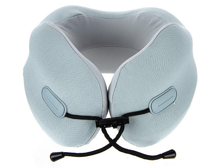 Подушка для путешествий с эффектом памяти Memo Pillow PRO M/L English Blue