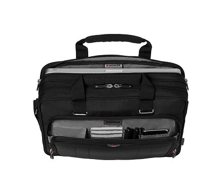 Портфель для ноутбука 16'' WENGER, черный, полиэстер / ПВХ, 41 x 15 x 34 см, 12 л