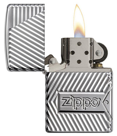 Зажигалка ZIPPO Armor® с покрытием High Polish Chrome, латунь/сталь, серебристая, 38x13x57 мм