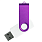 Флеш накопитель USB 2.0 Twister Сolor Mix 16GB, пластик Софт Тач/металл, белый/фиолетовый_БЕЛЫЙ 5
