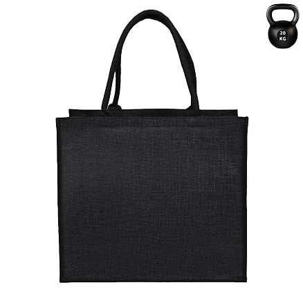 Сумка из джута Caravan Jute, размер 36*40*21 см, черный