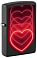 Зажигалка ZIPPO Hearts Design с покрытием Black Light, латунь/сталь, черная, матовая, 38x13x57 мм small_img_1
