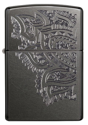 Зажигалка ZIPPO Classic с покрытием Gray, латунь/сталь, серая, матовая, 38x13x57 мм