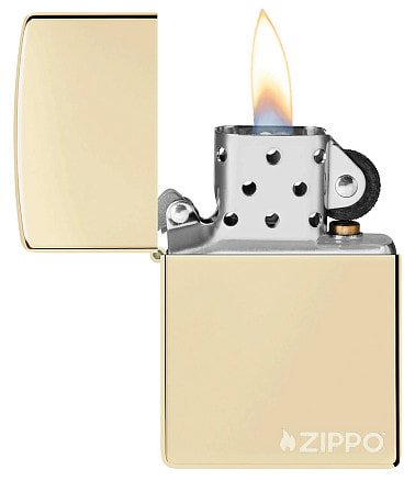 Зажигалка ZIPPO Logo с покрытием Champagne, латунь/сталь, золотистая, глянцевая, 38x13x57 мм