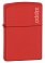 Зажигалка ZIPPO Classic с покрытием Red Matte, латунь/сталь, красная, матовая, 38x13x57 мм small_img_1