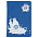 Ежедневник Urban Sound Mon Blanc Print Sample Минская марка А5, синий, недатированный, в полугибкой обложке_синий 1