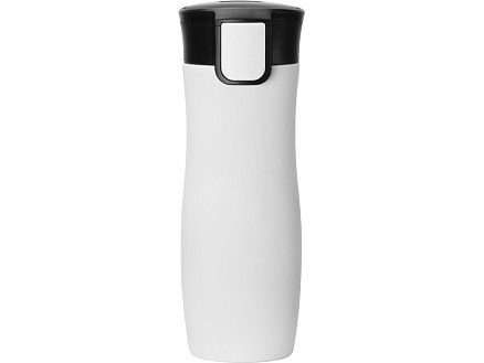 Вакуумная термокружка с кнопкой Streamline, Waterline, soft-touch, белый (P)