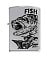 Зажигалка ZIPPO Чёрный окунь, латунь/сталь с покрытием High Polish Chrome, серебристая, 38x13x57 мм small_img_1
