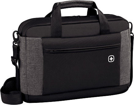 Портфель для ноутбука 16'' WENGER, черный/серый, полиэстер, 43 x 9 x 31 см, 9 л