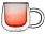 Кружка с двойными стенками с широкой ручкой и градиентным покрытием Fog, красный_КРАСНЫЙ