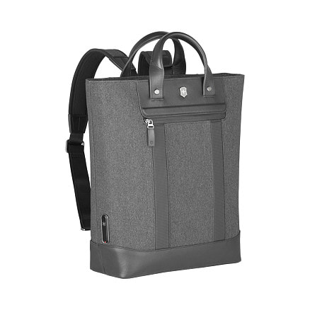 Сумка-рюкзак VICTORINOX Architecture Urban2 2way Carry Tote 15'',серая,полиэстер/кожа,40x15x40см,20л