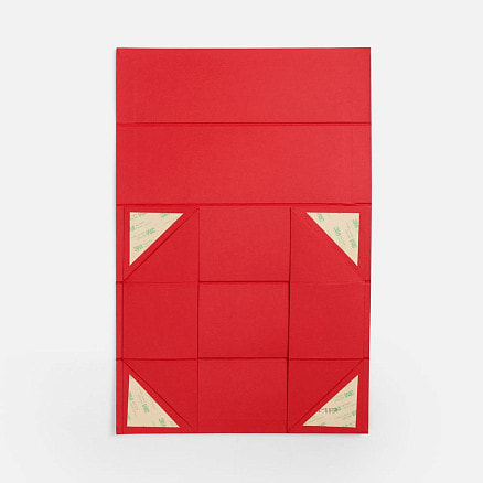 Коробка складная под бутылку Color Jacket Fold, красная
