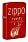 Зажигалка ZIPPO Retro с покрытием Metallic Red, латунь/сталь, красная, 38x13x57 мм_КРАСНЫЙ